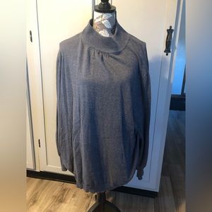 Grey Turtleneck Sweater